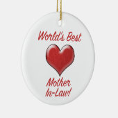 Décoration En Céramique Meilleure belle-mère du monde (Droite)