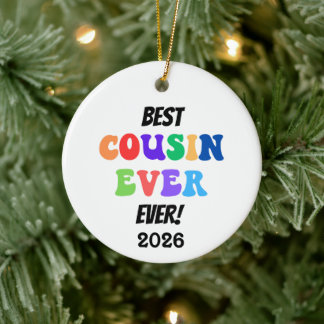 Décoration En Céramique Meilleure équipe de cousins ever