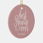 Décoration En Céramique Meilleure fille jamais mauve (Droite)