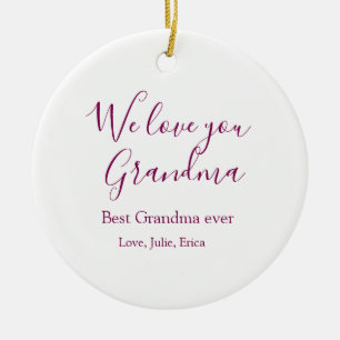 Décoration En Céramique meilleure grand-mère toujours grands-parents cadea