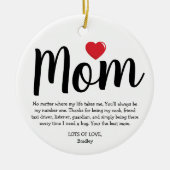 Décoration En Céramique Meilleure maman Noël (Devant)