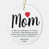 Décoration En Céramique Meilleure maman Noël (Gauche)