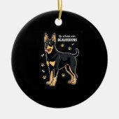 Décoration En Céramique Meilleure vie avec Beauce Sheepdog Débardeur (Devant)