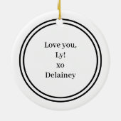 Décoration En Céramique Meilleurs Amis Pour Noël Année Photo (Dos)