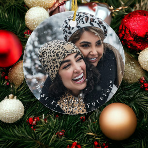 Décoration En Céramique Meilleurs Amis Pour Noël Année Photo