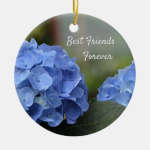 Décoration En Céramique Meilleurs amis pour toujours Hydrangeas