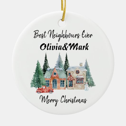 Décoration En Céramique Meilleurs Voisins (Devant)