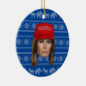 Décoration En Céramique Melania Trump MAGA Noël (Droite)