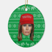 Décoration En Céramique Melania Trump MAGA Noël (Gauche)