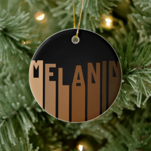 Décoration En Céramique Melanin Noël hiver Black Girl Magic Sista