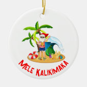 Décoration En Céramique Mele Kalikimaka (Devant)