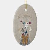 Décoration En Céramique Mele Kalikimaka, Plum de sucre (Droite)