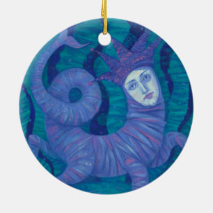 Décoration En Céramique Melusine, Melusina, imaginaire, surréaliste, eau