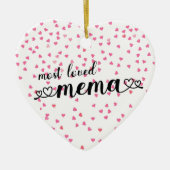 Décoration En Céramique Mema la plus aimée (Devant)