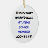 Décoration En Céramique membre du conseil étudiant, génial (Droite)