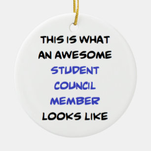 Décoration En Céramique membre du conseil étudiant, génial