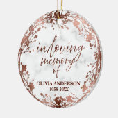 Décoration En Céramique Mémoire d'amour Rose Foil (Gauche)