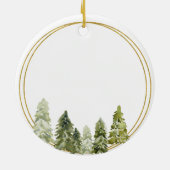 Décoration En Céramique Mémoire de maman Noël Pine Tree Ornament (Dos)