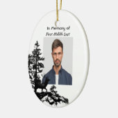 Décoration En Céramique Mémoire Keepsaké Masculine Cerf (Gauche)