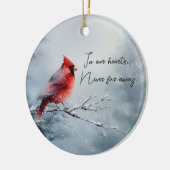 Décoration En Céramique Mémorial Cardinal Dans Nos Coeurs Photo Keepsaké (Gauche)