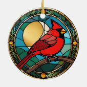 Décoration En Céramique Mémorial cardinal rouge en verre d'Oiseau (Dos)