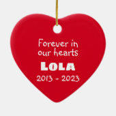 Décoration En Céramique Mémorial de Bulldog (Dos)