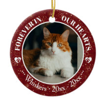 Mémorial de photo et de nom de chat pour toujours