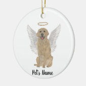 Décoration En Céramique Mémorial de sympathie personnalisé pour Golden Ret (Gauche)