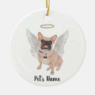 Décoration En Céramique Mémorial de sympathie pour Bouledogue Français mas