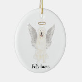 Décoration En Céramique Mémorial de sympathie pour les Grands Pyrénées  (Droite)