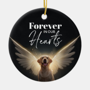 Décoration En Céramique Mémorial des chiens pour toujours dans nos coeurs