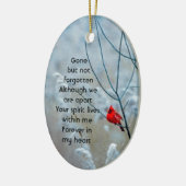 Décoration En Céramique Memorial Keepsaké Cardinal Red Bird (Gauche)