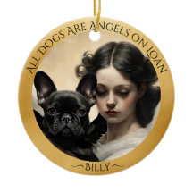 Mémorial personnalisé de Bulldog en français noir