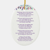 Décoration En Céramique Memorial Photo Prayer Feathers Boho Tribal Native (Devant)