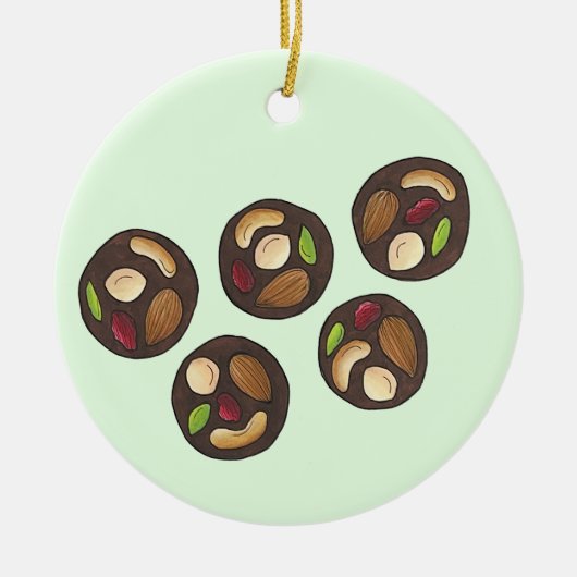 Décoration En Céramique Mendiants Chocolats français Chocolatier Chocoholi (Devant)