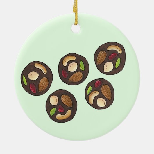 Décoration En Céramique Mendiants Chocolats français Chocolatier Chocoholi (Dos)