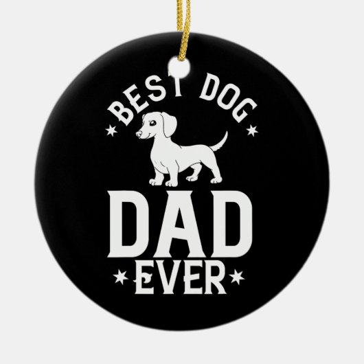 Décoration En Céramique Mens Doxie Dachshund Chien Chien Chien Chien Puppi (Devant)