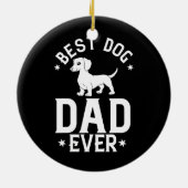 Décoration En Céramique Mens Doxie Dachshund Chien Chien Chien Chien Puppi (Dos)