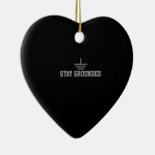 Décoration En Céramique Mens Electrician Electrical Engineer Stay Grounded (Droite)
