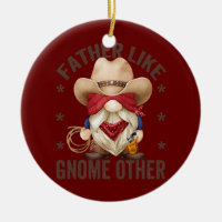 Mens Funky Cowboy Grand-pa Père Gnome Pun Pour