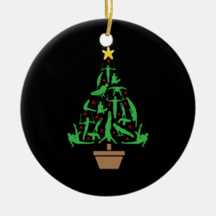 Décoration En Céramique Men's Gymnastics Christmas Tree