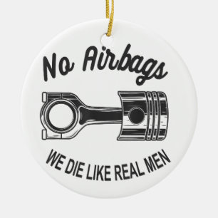 Décoration En Céramique Mens Speed Racing Sports Car No Airbags - We Die L