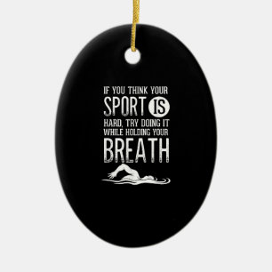 Décoration En Céramique Mens Swimmer Swimming Sport Practice