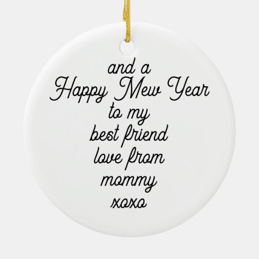 Décoration En Céramique Meowy Catmas Chat Noël (Dos)