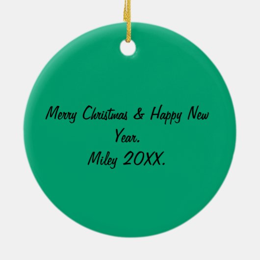 Décoration En Céramique Meowy Christmas | Funny Cat Illustration (Dos)