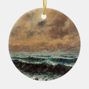 Décoration En Céramique Mer d'automne - Gustave Courbet