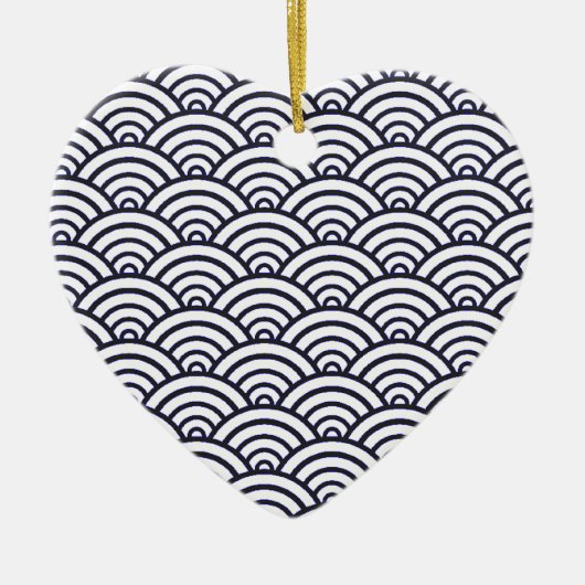 Décoration En Céramique Mer de Seigaiha (Devant)