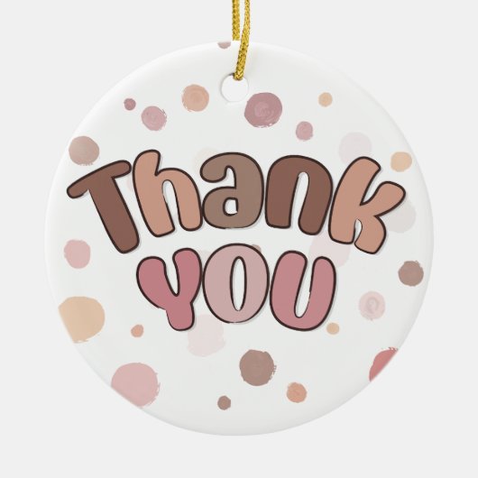 Décoration En Céramique Merci (Devant)