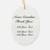 Décoration En Céramique Merci à une infirmière - SRF (Dos)