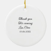 Décoration En Céramique merci d'être venu nom du texte message (Dos)